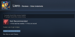 Illustration for article titled Dota Underlords, As Told By Steam Reviews